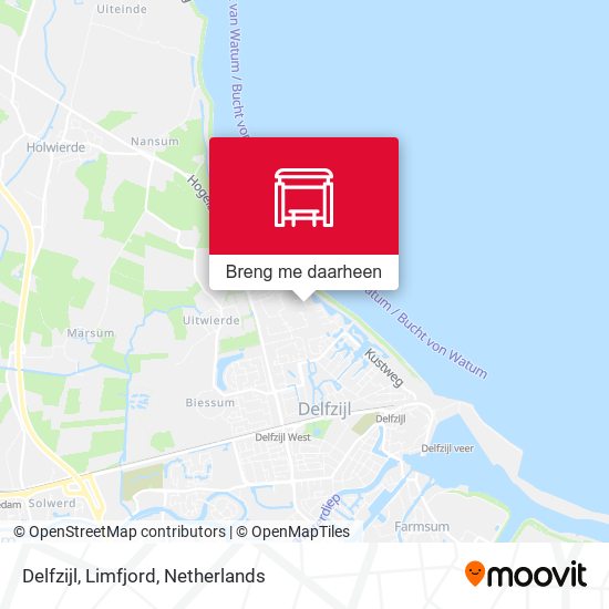 Delfzijl, Limfjord kaart