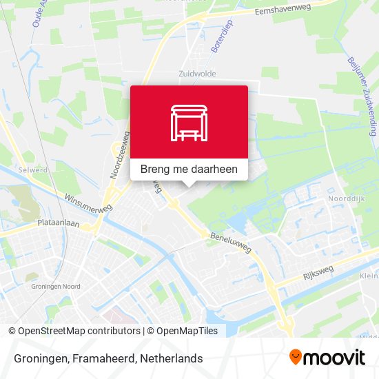 Groningen, Framaheerd kaart