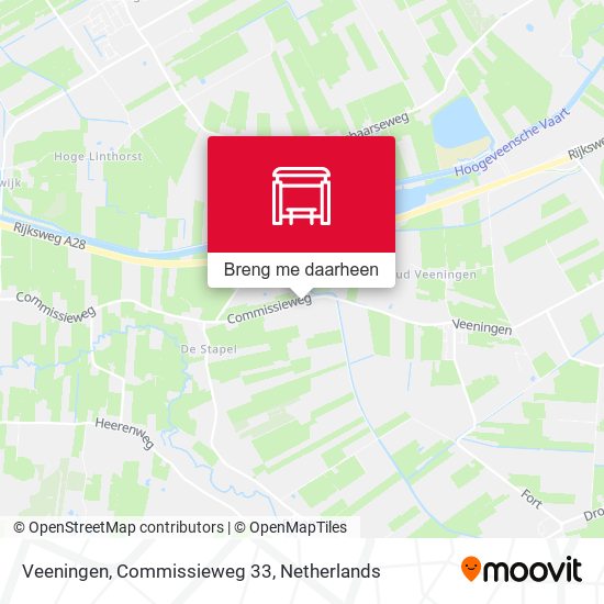 Veeningen, Commissieweg 33 kaart