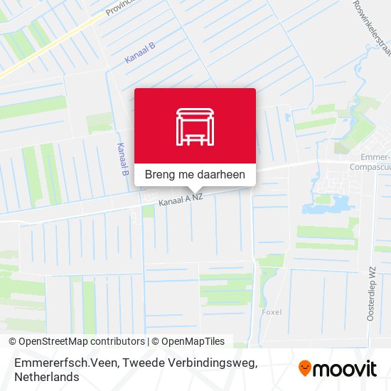 Emmererfsch.Veen, Tweede Verbindingsweg kaart