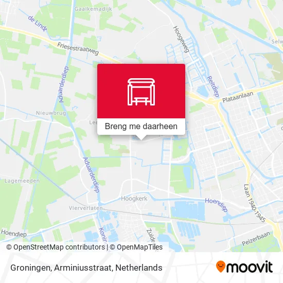 Groningen, Arminiusstraat kaart