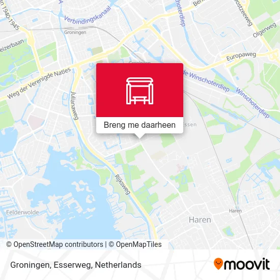 Groningen, Esserweg kaart