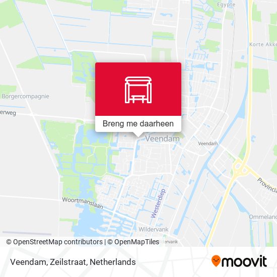 Veendam, Zeilstraat kaart