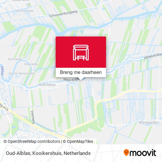 Oud-Alblas, Kooikershuis kaart