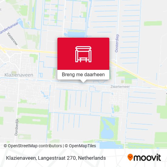 Klazienaveen, Langestraat 270 kaart