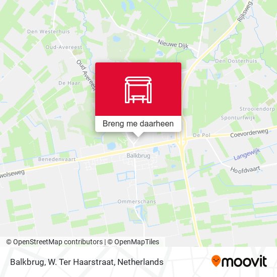 Balkbrug, W. Ter Haarstraat kaart