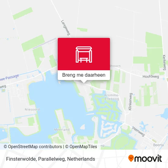 Finsterwolde, Parallelweg kaart
