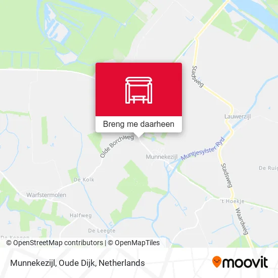 Munnekezijl, Oude Dijk kaart