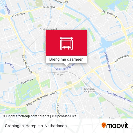 Groningen, Hereplein kaart