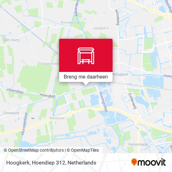 Hoogkerk, Hoendiep 312 kaart