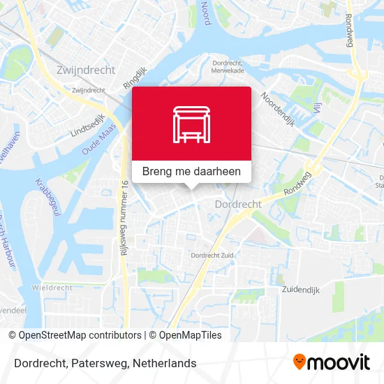 Dordrecht, Patersweg kaart