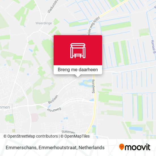 Emmerschans, Emmerhoutstraat kaart