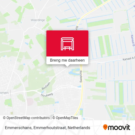 Emmerschans, Emmerhoutstraat kaart