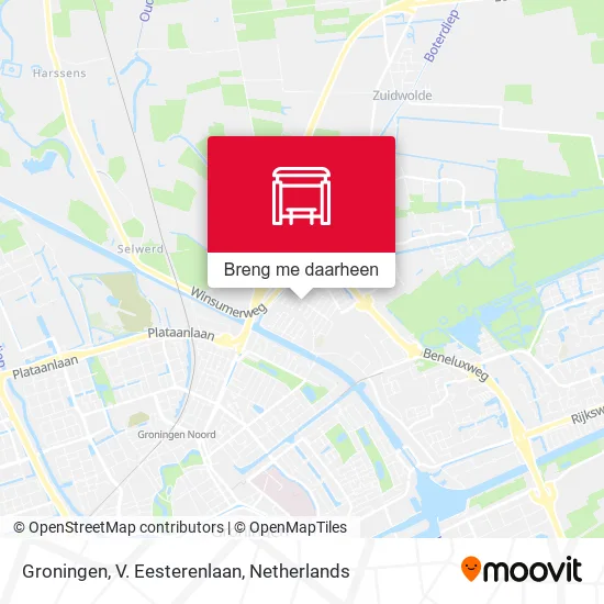 Groningen, V. Eesterenlaan kaart