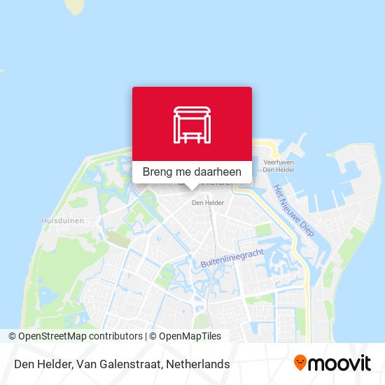 Den Helder, Van Galenstraat kaart