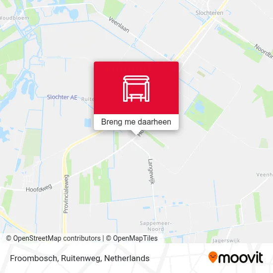 Froombosch, Ruitenweg kaart