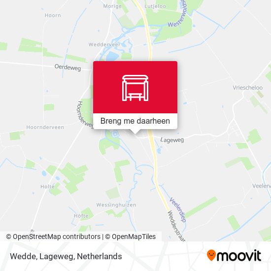 Wedde, Lageweg kaart