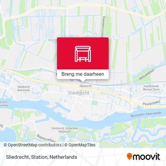 Sliedrecht, Station kaart