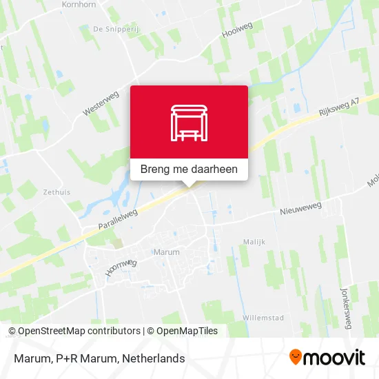 Marum, P+R  Marum kaart