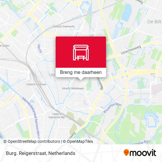 Burg. Reigerstraat kaart