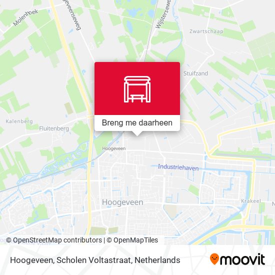 Hoogeveen, Scholen Voltastraat kaart