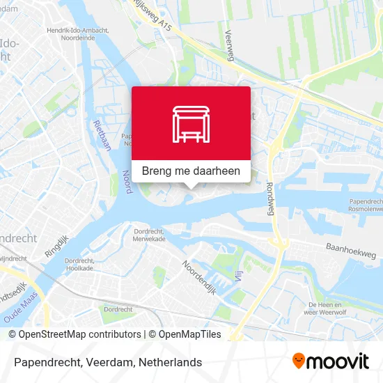 Papendrecht, Veerdam kaart