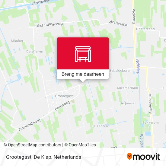 Grootegast, De Klap kaart