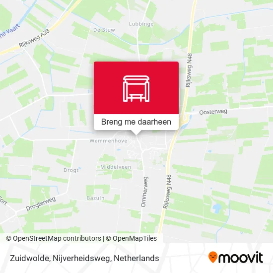 Zuidwolde, Nijverheidsweg kaart