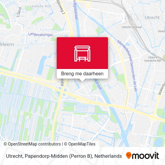 Utrecht, Papendorp-Midden (Perron B) kaart