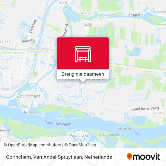 Gorinchem, Van Andel-Spruytlaan kaart