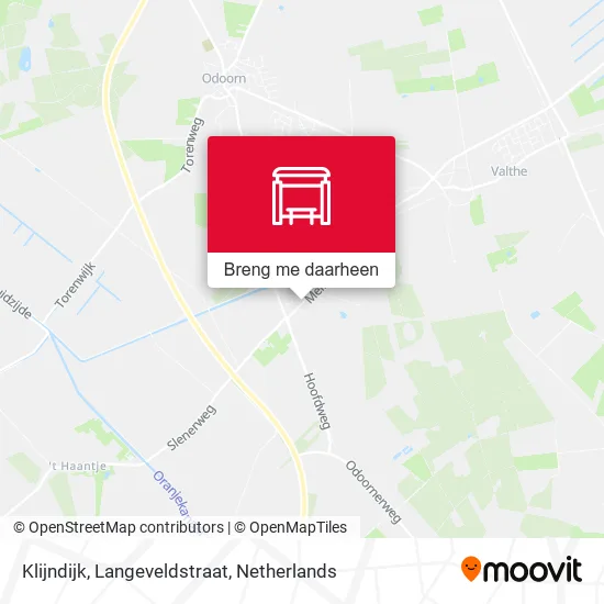 Klijndijk, Langeveldstraat kaart