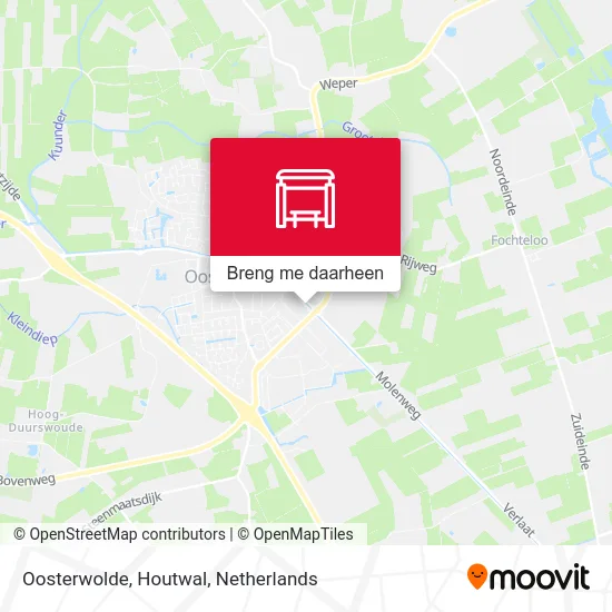 Oosterwolde, Houtwal kaart