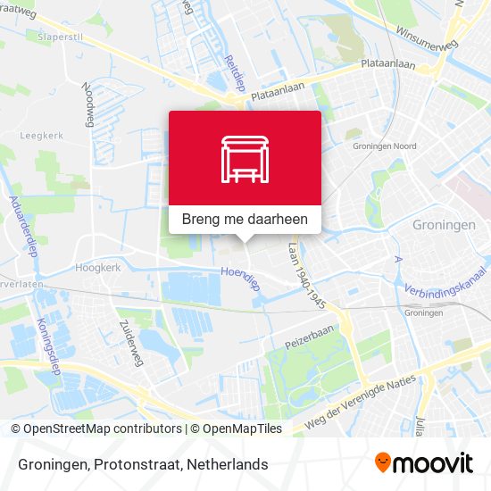 Groningen, Protonstraat kaart