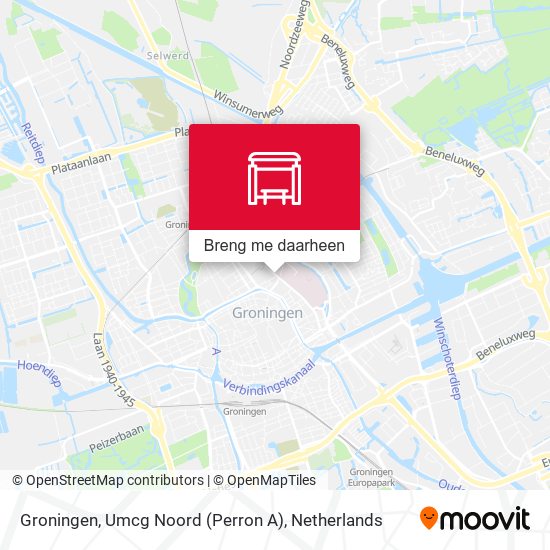 Groningen, Umcg Noord (Perron A) kaart