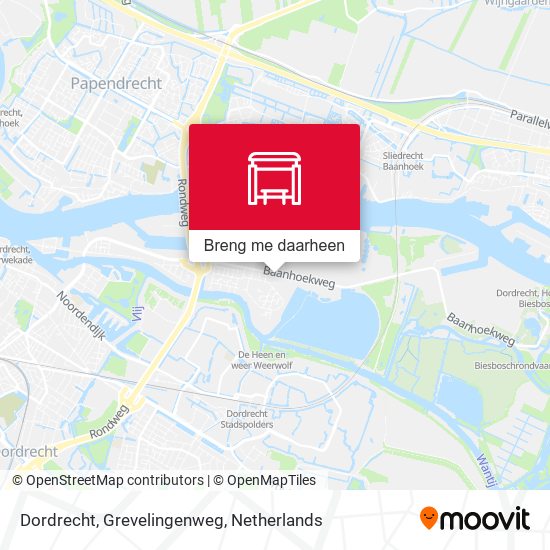 Dordrecht, Grevelingenweg kaart