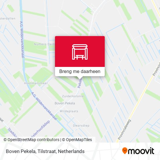 Boven Pekela, Tilstraat kaart