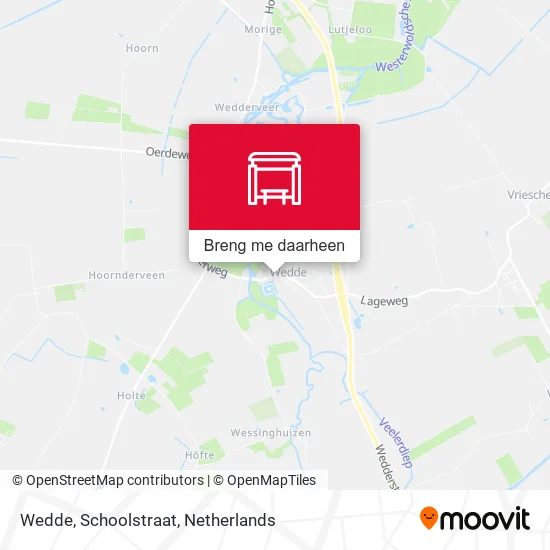 Wedde, Schoolstraat kaart