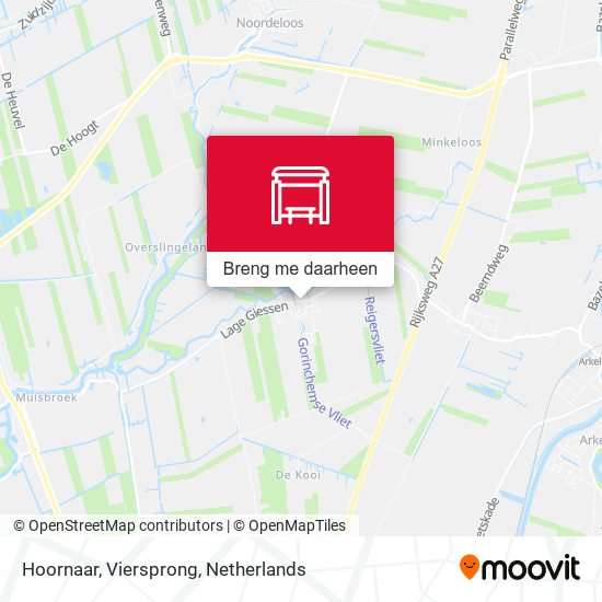 Hoornaar, Viersprong kaart
