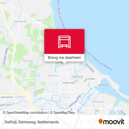 Delfzijl, Eemsweg kaart