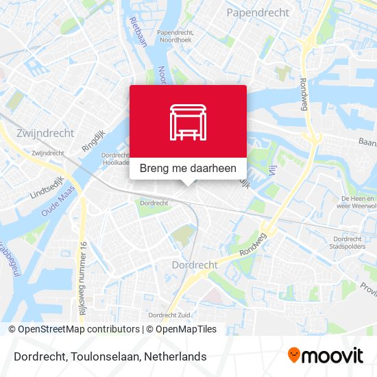 Dordrecht, Toulonselaan kaart