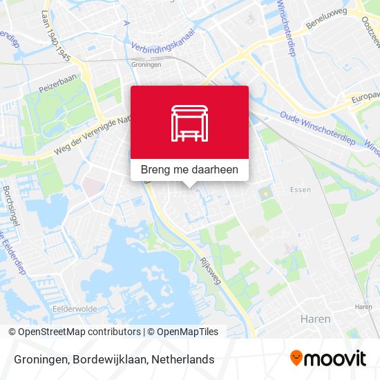 Groningen, Bordewijklaan kaart