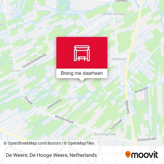 De Weere, De Hooge Weere kaart