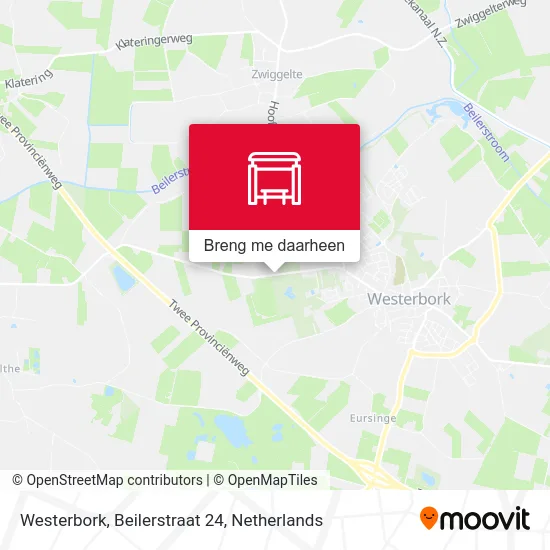 Westerbork, Beilerstraat 24 kaart