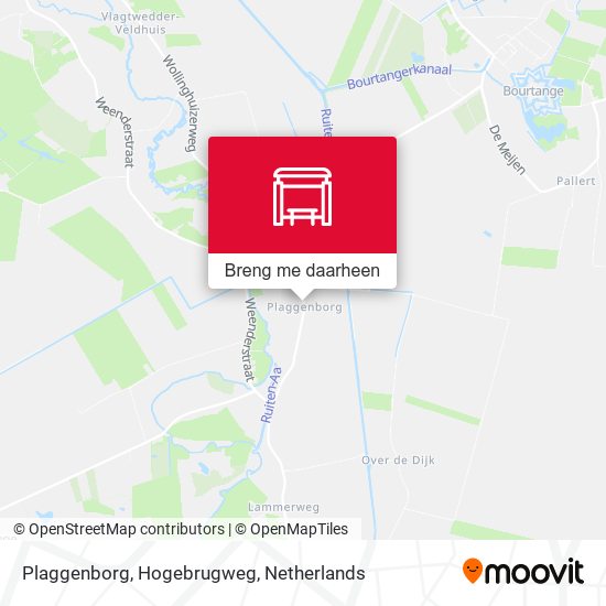 Plaggenborg, Hogebrugweg kaart