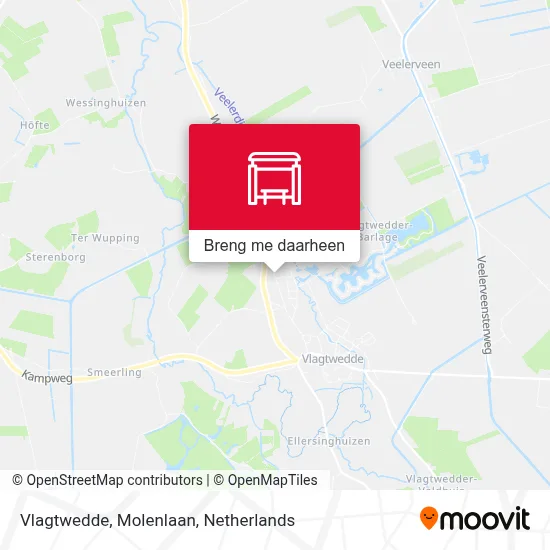 Vlagtwedde, Molenlaan kaart
