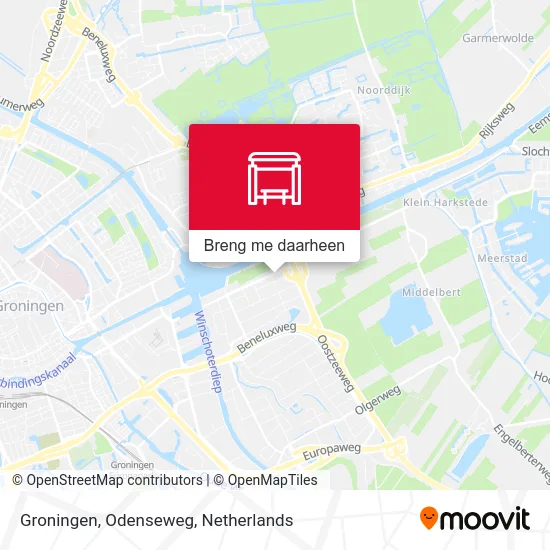 Groningen, Odenseweg kaart