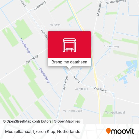 Musselkanaal, Ijzeren Klap kaart