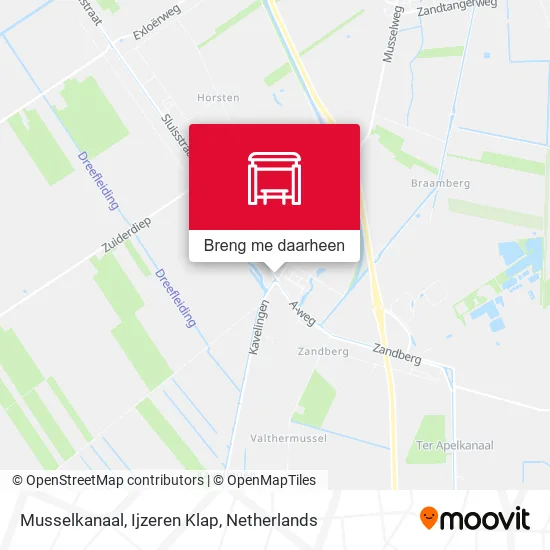 Musselkanaal, Ijzeren Klap kaart
