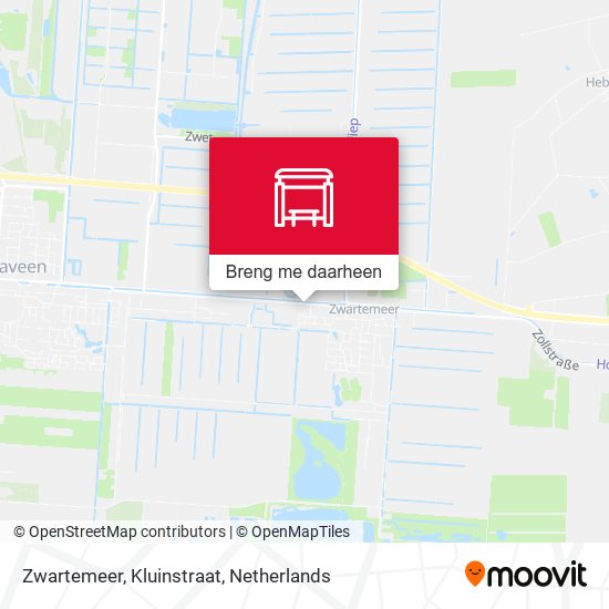 Zwartemeer, Kluinstraat kaart