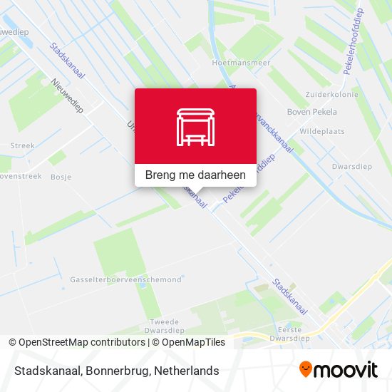 Stadskanaal, Bonnerbrug kaart
